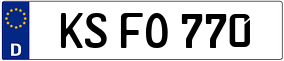 Trailer License Plate